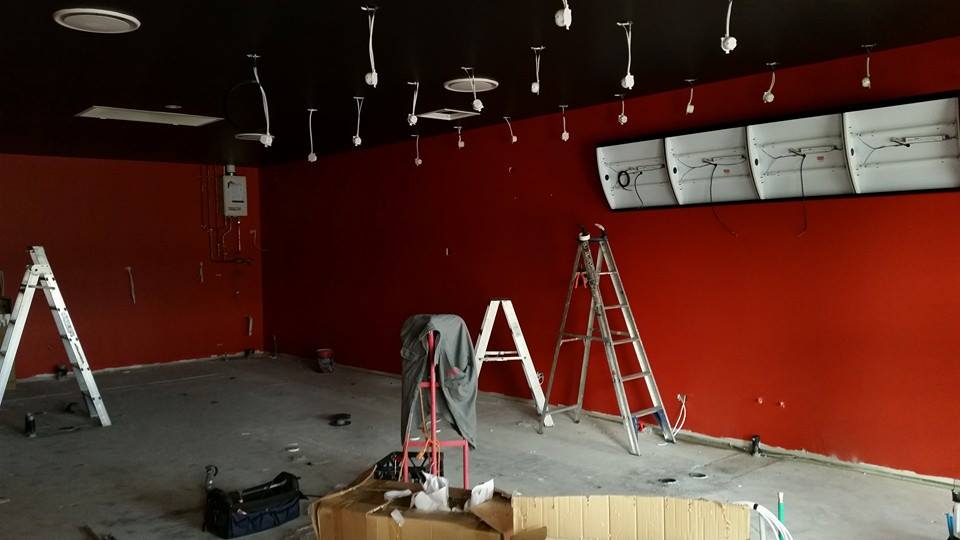 Shop fit out, electrical work